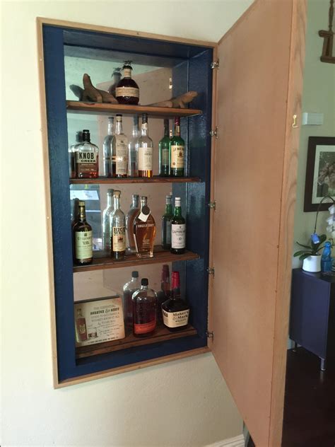 Made My Own In Wall Whisky Cabinet R Whisky