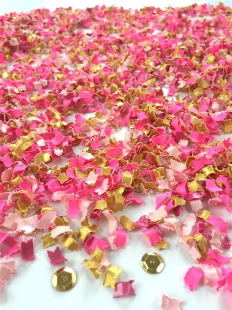 Pink Confetti Party Decoration Table Scatter Shower