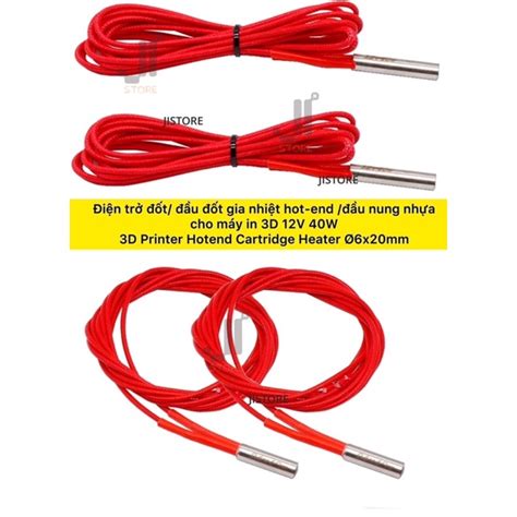 Điện trở đốt đầu đốt gia nhiệt hot end đầu nung nhựa cho máy in D V W D Printer