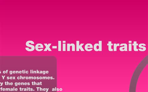 Sex Linked And Sex Influenced Traits By Bailee Coy On Prezi