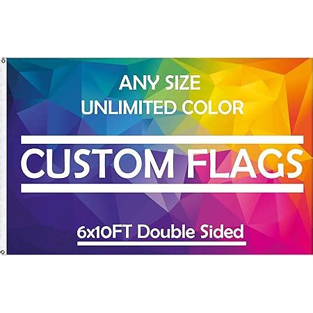 Amazon Anley Double Sided Custom Flag X Ft For Outdoors