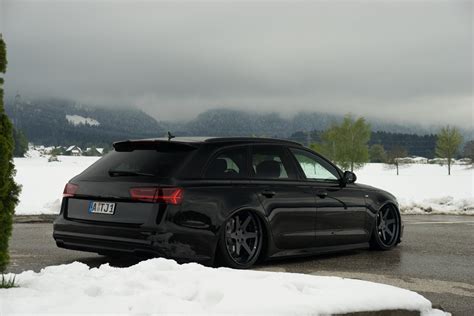 Dominating All-black Audi A6 Avant With Air Suspension And ROtiform