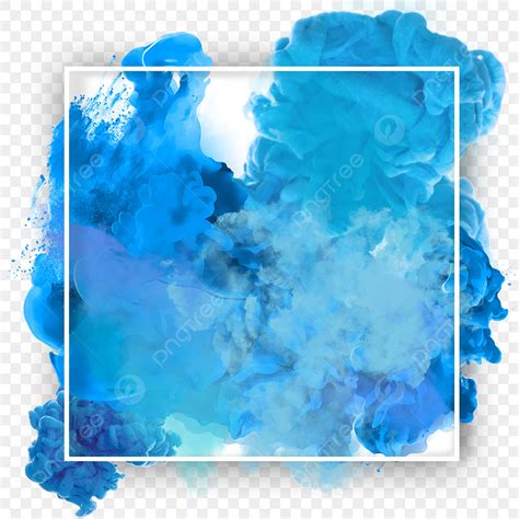 Smoke Abstract Frame Png Transparent Blue Smoke Abstract Frame Art