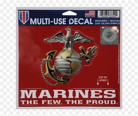 Usmc Red The Few The Proud Ega Multi Use Decal Marine Corps The Few