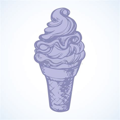 Ice Cream Swirl Waffle Cone Silhouette Stock Illustrations 28 Ice