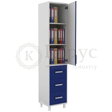 Шкаф для документов медицинский 105-001-12 Zerts ЛДСП Laminat 1 дверца ...
