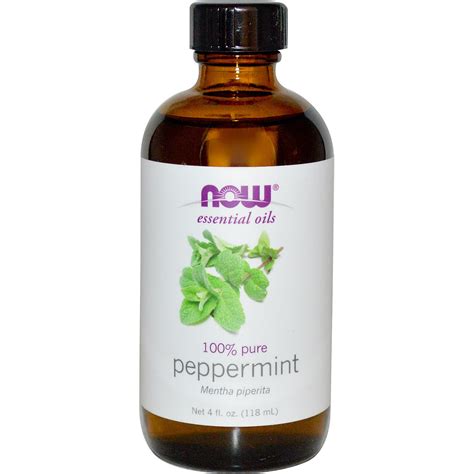 Now Foods Essential Oils Peppermint 4 Fl Oz 118 Ml IHerb