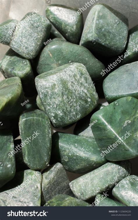 Jade Gem Stone Natural Mineral Rock Stock Photo (Edit Now) 1125604220 ...