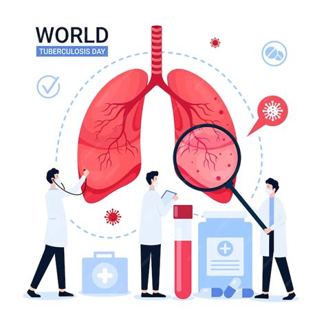 World Tuberculosis Day Medical Illustration Of Tuberculosis Treatment