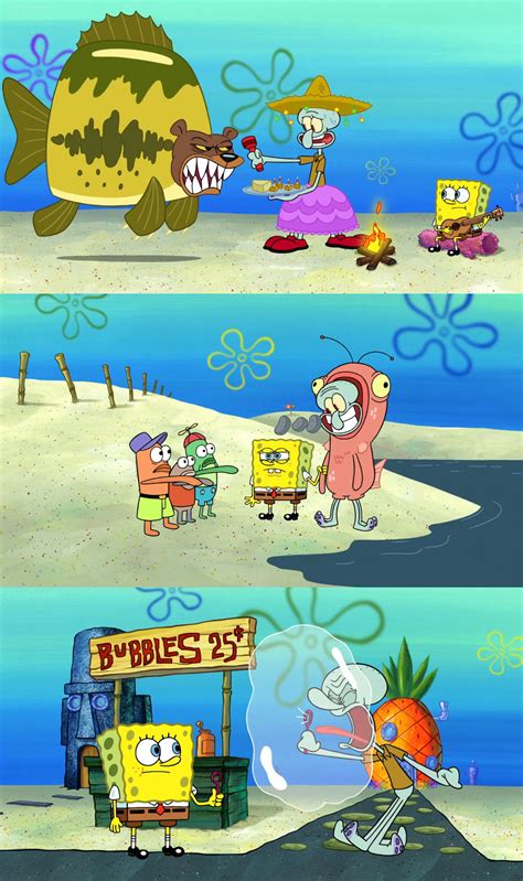 Spongebob Squidward Tries To Remind Spongebob By Mdwyer5 On Deviantart