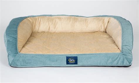 Serta Quilted Orthopedic Couch Pet Bed | Groupon