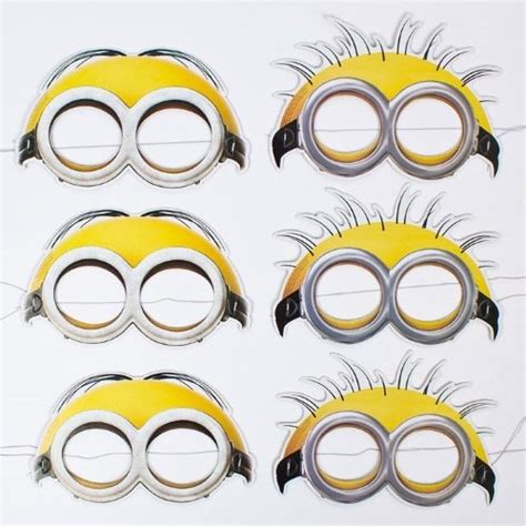 Minion Mask Template Printable