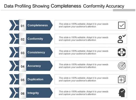 Data Profiling Showing Completeness Conformity Accuracy Powerpoint