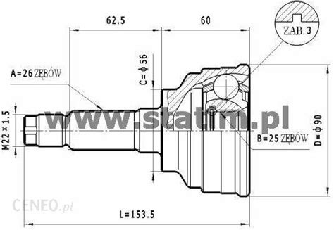 Przegub Statim Zestaw Przegubu Półoż Napędowa C 460 Opinie i ceny na