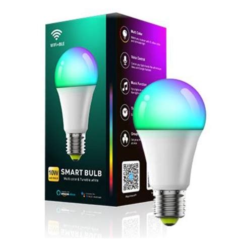 Tuya WiFi Smart Bulb RGBCCT 10W E27 Dim LED หลอดไฟอจฉรยะหร 16 ลาน