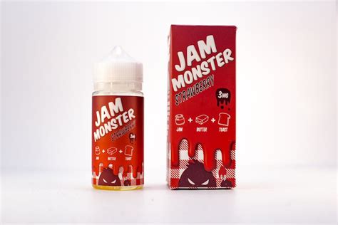 [freebase]jam Monster Strawberry 100ml 3mg 6mg Usa Shisha Chic