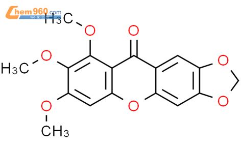 24562 58 1789 三甲氧基 13 二氧杂环戊并 45 B 呫吨酮化学式、结构式、分子式、mol、smiles 960化工网