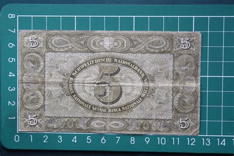 76 jährige schweizer wilhelm tell banknote 5 franken 1947 (Gebraucht ... 