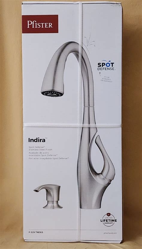 Pfister Indira Stainless Steel Pull Down Kitchen Faucet F Ndgs W