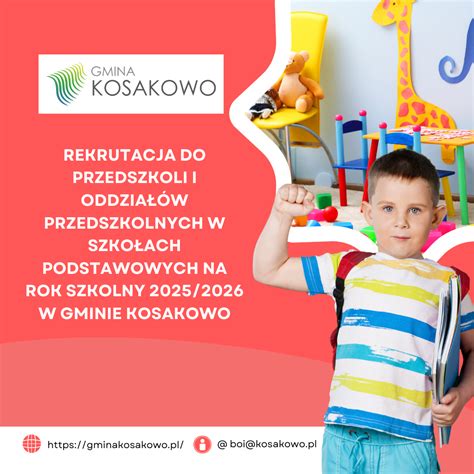 REKRUTACJA DO PRZEDSZKOLI I ODDZIAŁÓW PRZEDSZKOLNYCH W SZKOŁACH