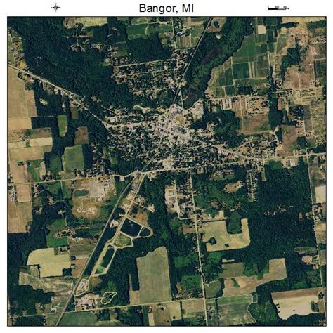 Aerial Photography Map of Bangor, MI Michigan