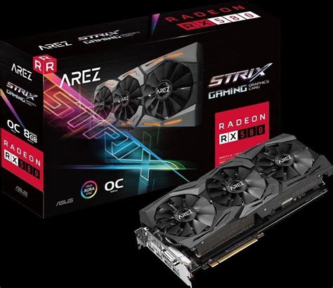 ASUS AREZ-STRIX-RX580-O8G-GAMING OC Edition carte graphique Radeon RX ...