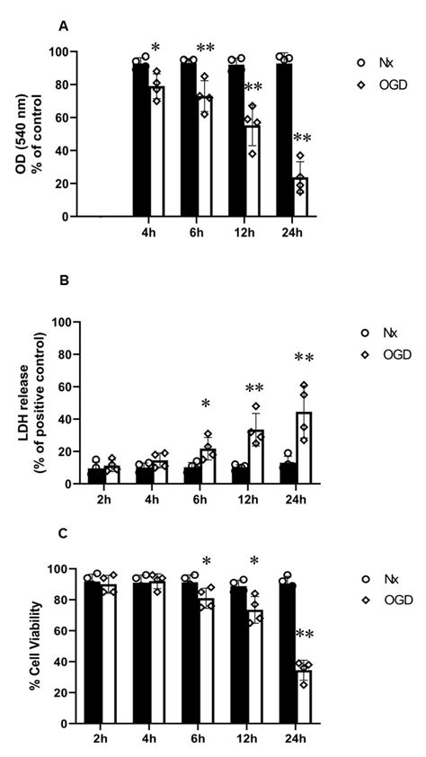 PC12 Cells In Normoxia Nx And Subjected To Oxygen Glucose Deprivation