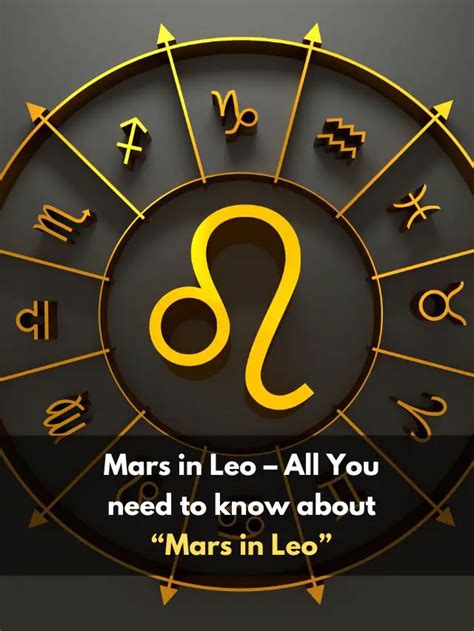 Mars In Leo All You Need To Know About Mars In Leo” Eastrohelp