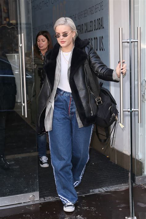 Anne-Marie in Casual Outfit - Leaving Global Studios in London 02/28/2018