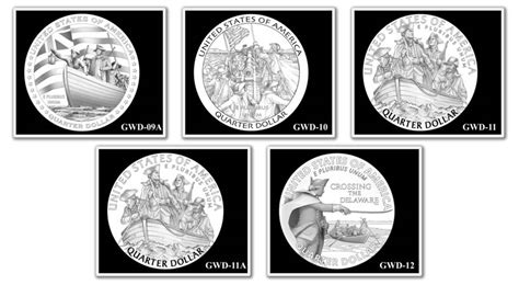 George Washington Crossing the Delaware River Quarter Designs | Coin News