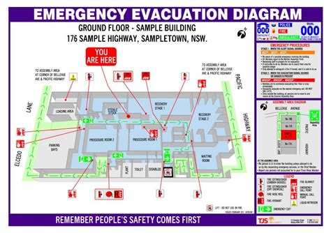 Office Evacuation Map Template