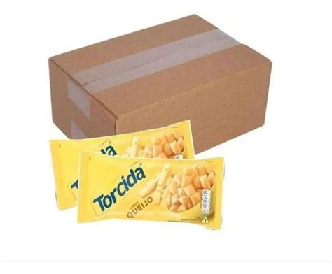 Biscoito Torcida Sabor Queijo 70 Gr Caixa Com 20 Unidades Lucky