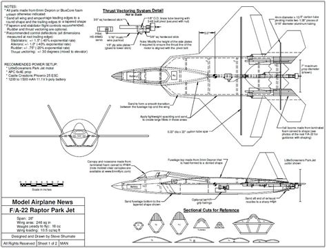 F 22 raptor rc plane pdf plans - horsurvival