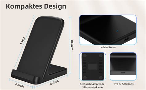 Wireless Charger Zestiq 15W Induktive Ladestation Handy Ständer