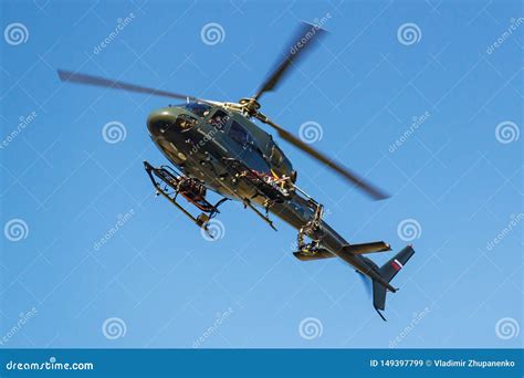 Mosc Rusia 1 De Mayo De 2019 Helic Ptero Eurocopter COMO 355N