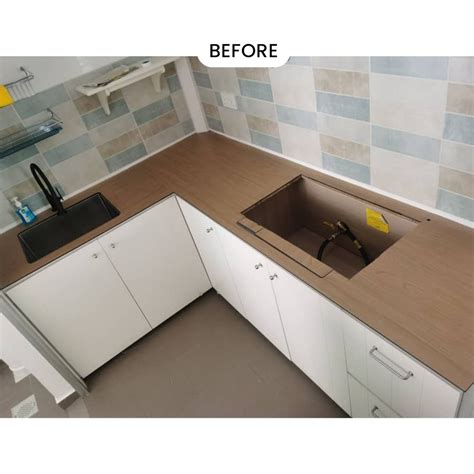 Korea Infeel Kitchen Tabletop Laminate Cupboard Laminate Cabinet Wrapping Diy Wallpaper