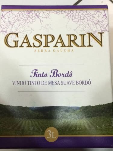 Gasparin Bordo Suave Vinho Tinto De Mesa Suave Vivino