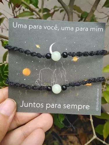 Pulseira Juntos Para Sempre Bolinha Que Brilha No Escuro Mercadolivre