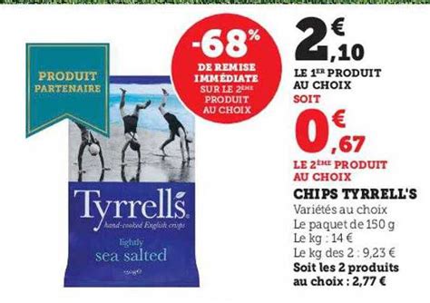 Promo Chips Tyrrell's chez Hyper U - iCatalogue.fr