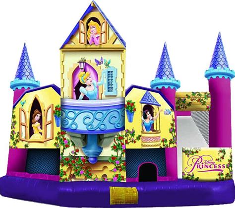 Disney Princess Castle Combo Bounce House Rentals In Madison Wi