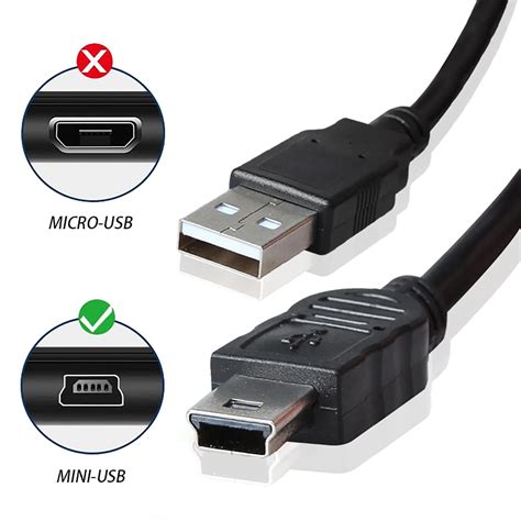 Usb 2 0 Type A Male To Mini 5p Data Cable Mega Zone