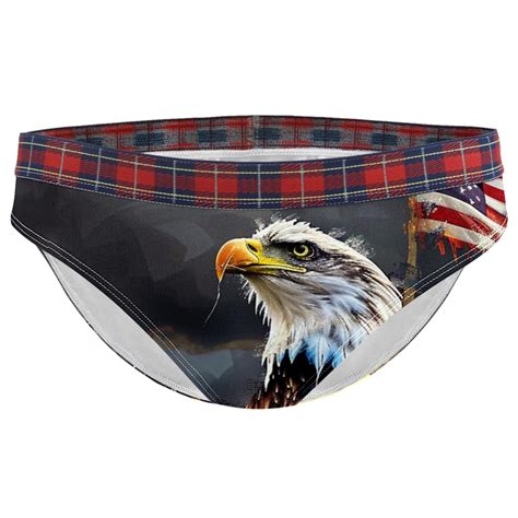 Brief Underwear Bikini Panties For Women Bikini Underwear Xxl Eagle American Flag Cloudy Day