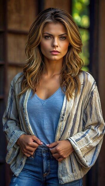 A Strikingly Beautiful Alluring Supermodel Artist With Hot Pose Beautiful Woman Face Mockup