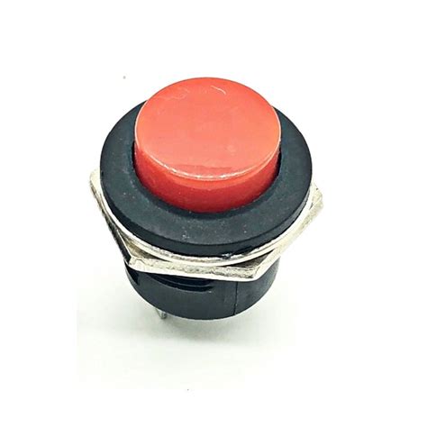 Red R Mm No Lock Push Button Momentary Switch A V Darkoct