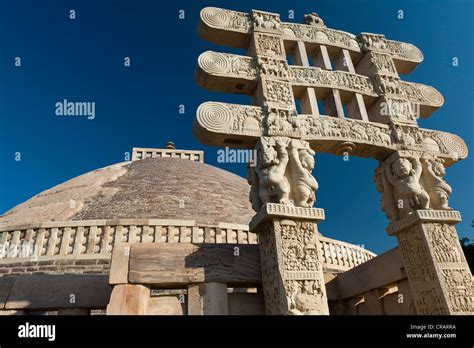 Stupas Of Sanchi Unesco World Heritage Site Built By King Ashoka