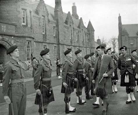 Donaldcameron Of Lochiel 26th Chief Inspecting The Passing Out Parade