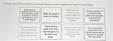 Solved Classify Each Of The Following Scenarios Based On Chegg