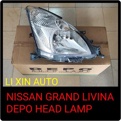 NISSAN GRAND LIVINA L10L 2007 2012 HEAD LAMP HEAD LIGHT DEPO BRAND