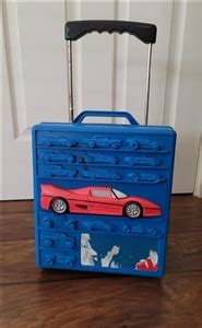 Hot Wheels Car Storage Rolling Suitcase Rare