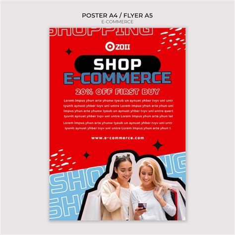 Free Psd E Commerce Platform Poster Template